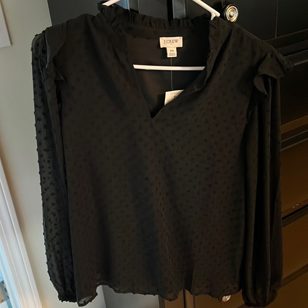 Brand New Jcrew black top.